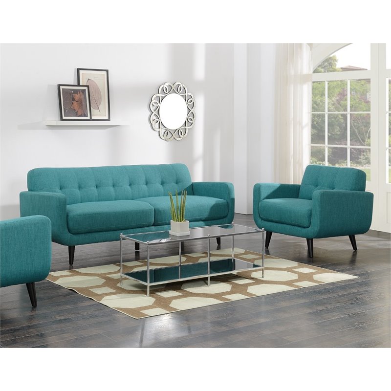 Picket House Furnishings Hailey 2 Piece Sofa Set in Teal