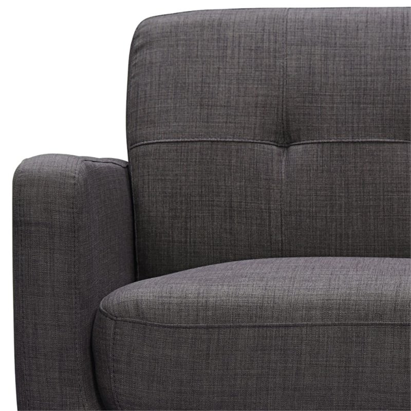 Picket House Furnishings Hailey Loveseat in Charcoal