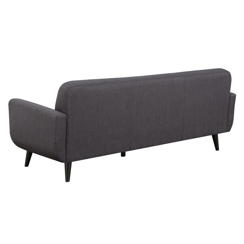 Picket House Furnishings Hailey Low Arms Sofa in Charcoal