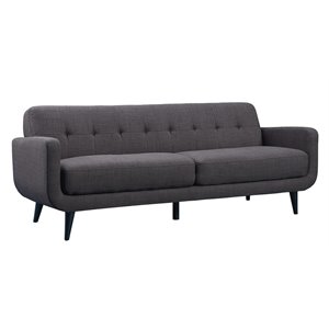Picket House Furnishings Hailey Low Arms Sofa in Charcoal