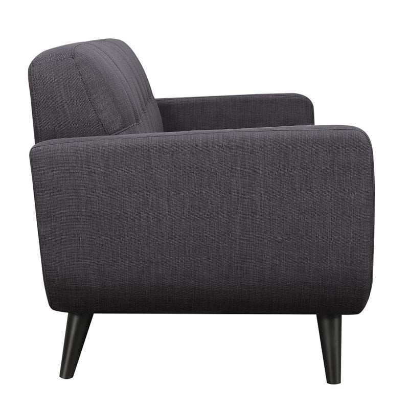 Picket House Furnishings Hailey 3 Piece Sofa Set in Charcoal