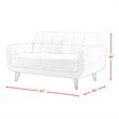 Picket House Furnishings Hailey 3 Piece Sofa Set in Charcoal