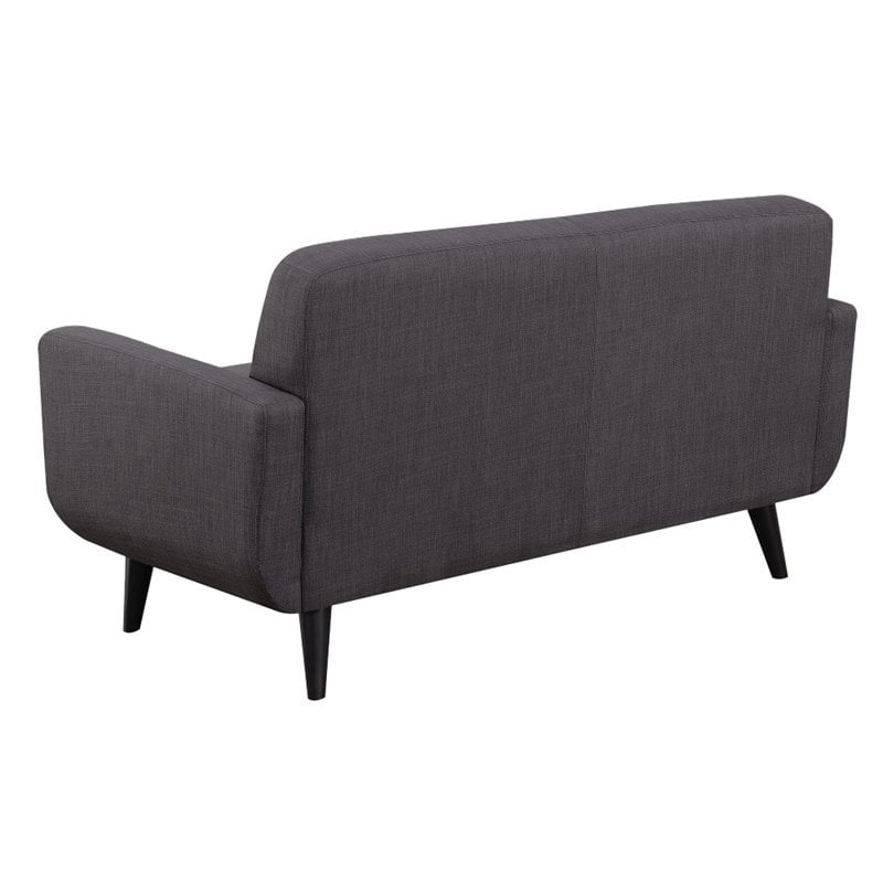 Picket House Furnishings Hailey 3 Piece Sofa Set in Charcoal