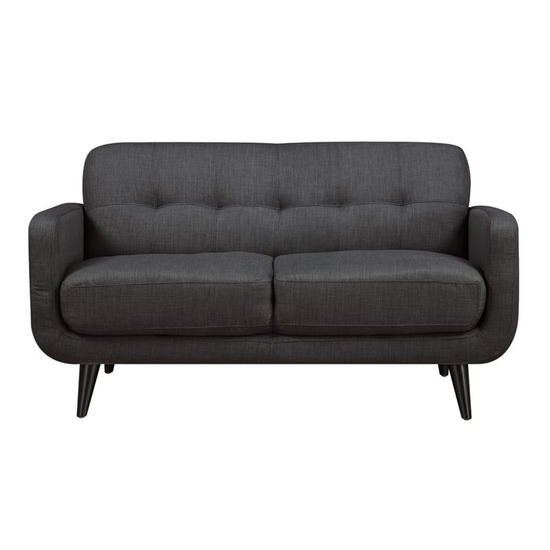 Picket House Furnishings Hailey 2 Piece Sofa Set in Charcoal