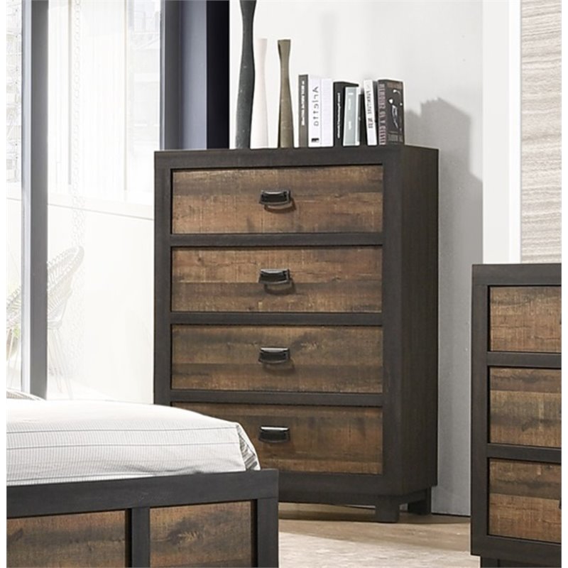 Picket House Furnishings Harrison 4 Drawer Chest in Walnut