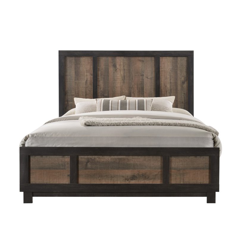 Picket House Furnishings Harrison Queen Panel Bed in Walnut