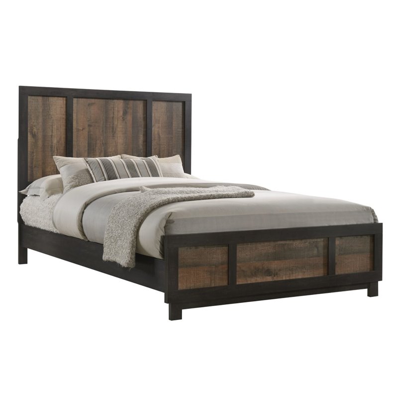 Picket House Furnishings Harrison Queen Panel Bed in Walnut