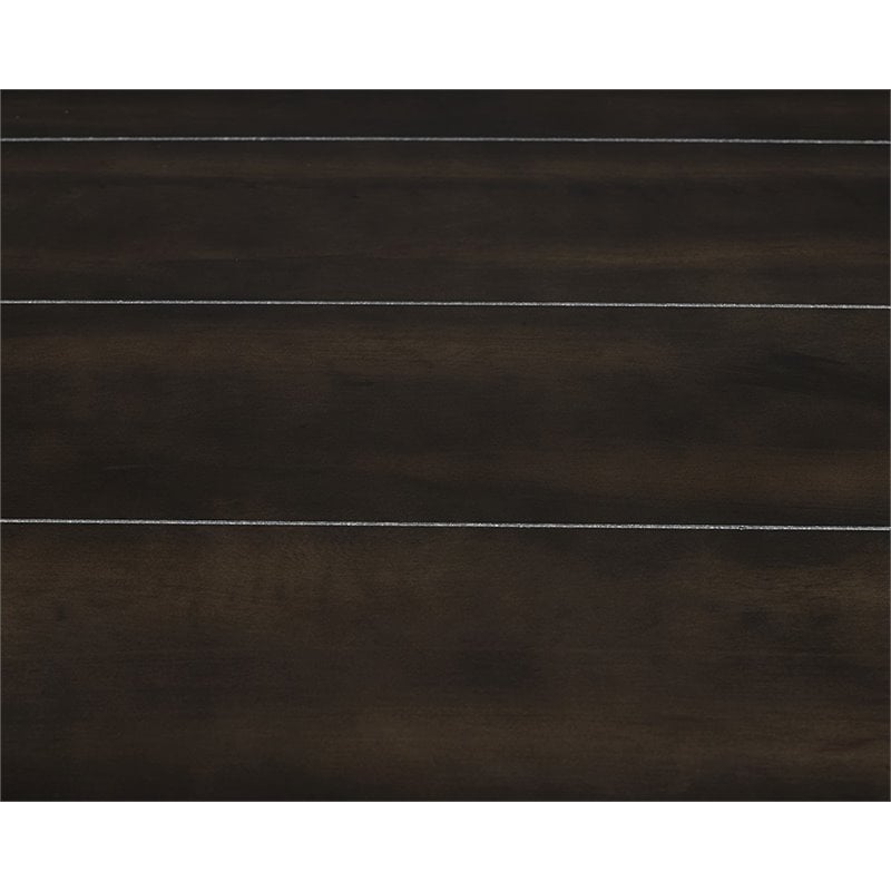 Picket House Furnishings Caleb Square Marble Top End Table in Espresso