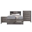 Picket House Furnishings Madison Queen 3 Piece Bedroom Set in Gray