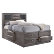 Picket House Furnishings Madison Queen Storage 4 Piece Bedroom Set in Gray