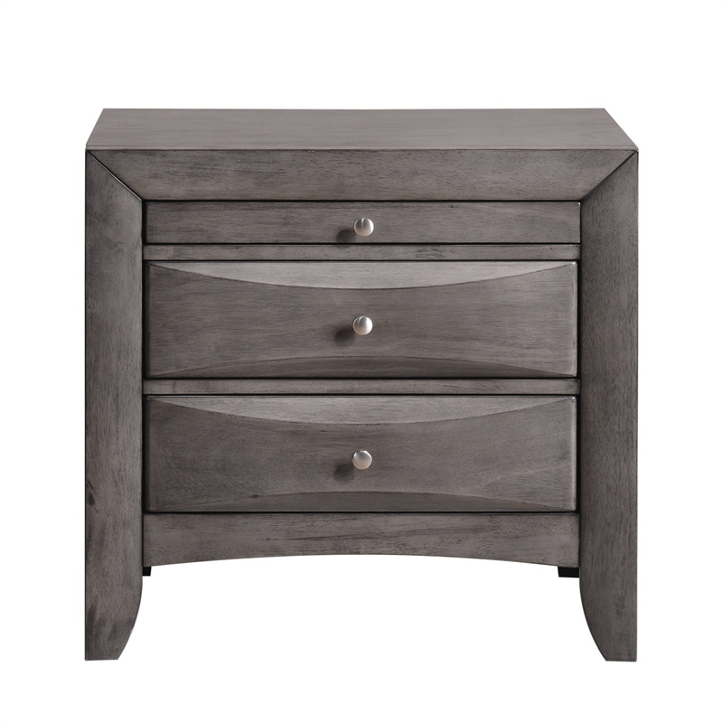 Picket House Furnishings Madison Queen Storage 4 Piece Bedroom Set in Gray