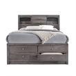 Picket House Furnishings Madison Queen Storage 5 Piece Bedroom Set in Gray