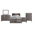 Picket House Furnishings Madison Queen Storage 5 Piece Bedroom Set in Gray