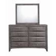 Picket House Furnishings Madison Queen 6 Piece Bedroom Set in Gray