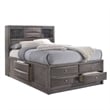 Picket House Furnishings Madison King Storage 6 Piece Bedroom Set in Gray