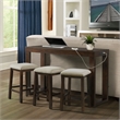 Picket House Furnishings Drew Multipurpose Bar Table Set in Brown