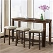 Picket House Furnishings Dex Multipurpose Bar Table Set in Brown