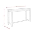 Picket House Furnishings Stanford Multipurpose Wood Bar Table Set in Gray