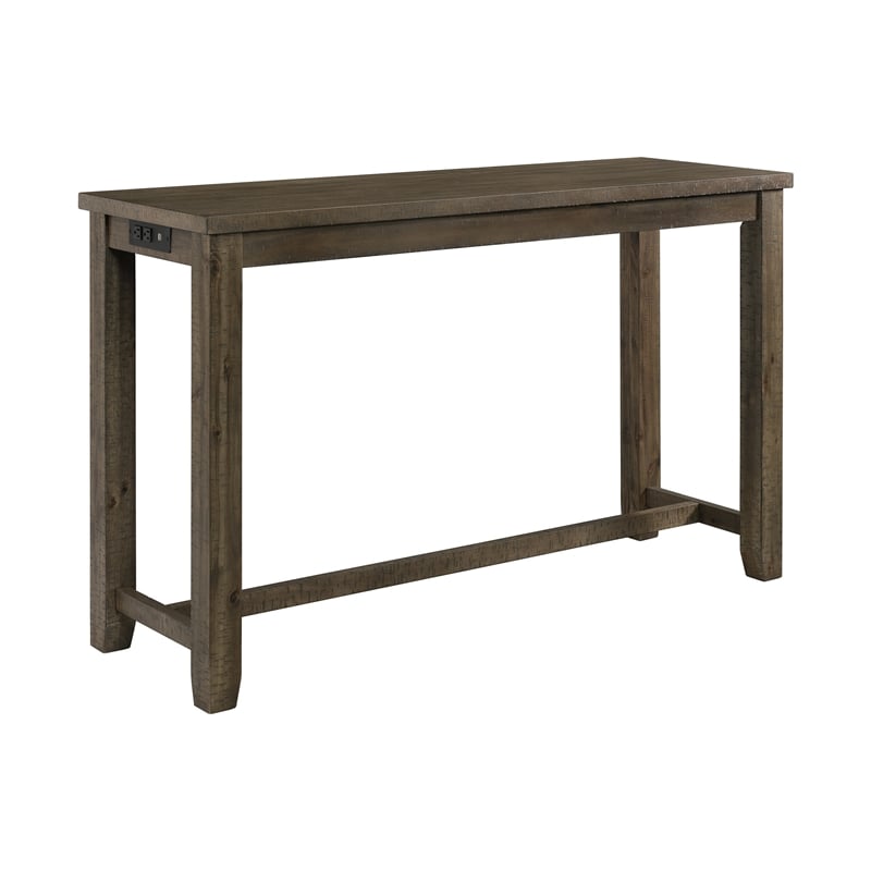 Picket House Furnishings Stanford Multipurpose Wood Bar Table Set in Gray