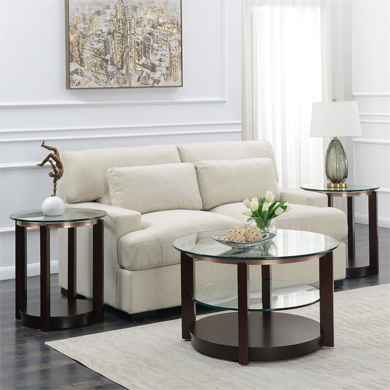 Picket House Furnishings Benton Round End Table