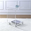 Picket House Furnishings Peek Acrylic Snack Table in Clear