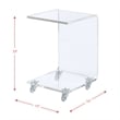 Picket House Furnishings Peek Acrylic Snack Table in Clear