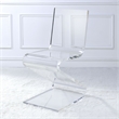 Picket House Furnishings Peek Acrylic Z-Chair in Clear
