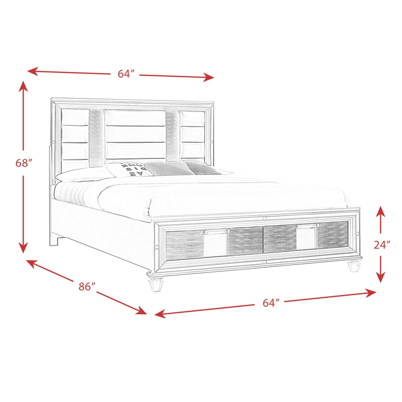 Picket House Furnishings Charlotte 2-Drawer Queen Storage Bed