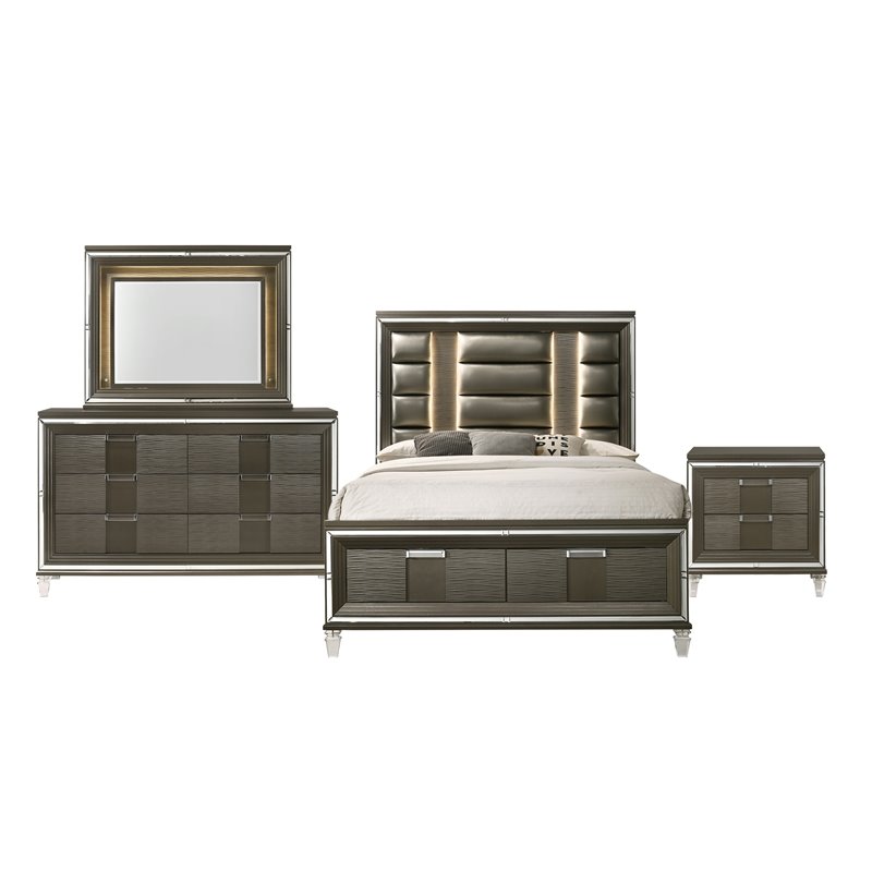 Picket House Furnishings Charlotte Queen Storage 4PC Bedroom Set