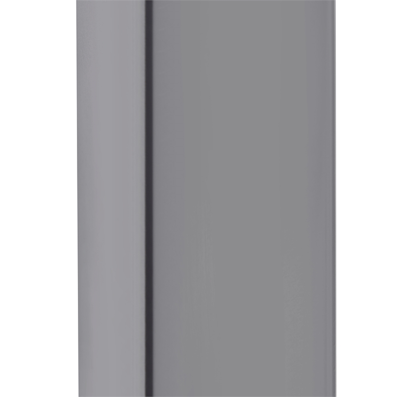 Picket House Furnishings Kendall Round End Table in Black/Chrome