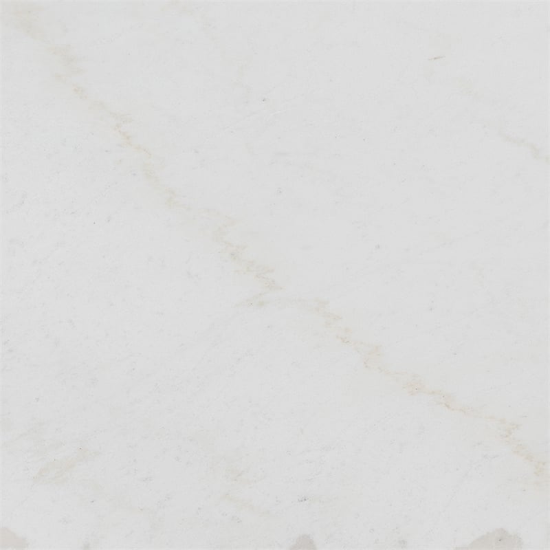 Picket House Furnishings Conner Square Marble Top Coffee Table in White/Black