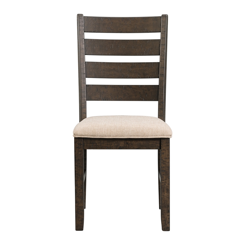 Picket House Furnishings Powell 7PC Dining Set in Taupe/Walnut