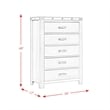 Picket House Furnishings Montauk 5-Drawers Bedroom Chest