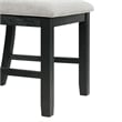 Picket House Furnishings Kona Gray 5PC Wood Dining Set in Black