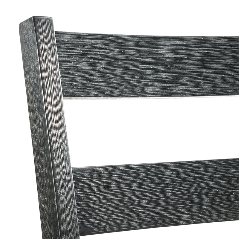 Picket House Furnishings Kona Gray 5PC Wood Dining Set in Black