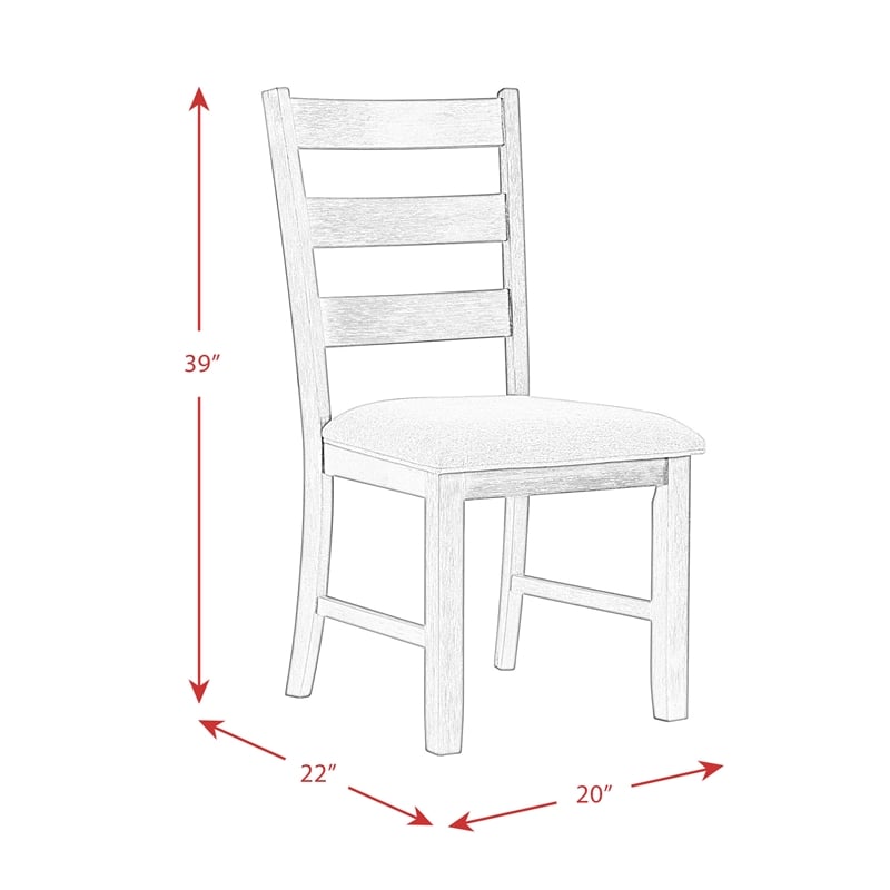 Picket House Furnishings Kona 6PC Dining Set in Wire Brush/Gray