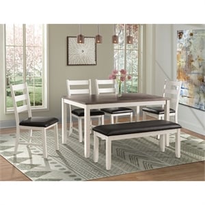 Picket House Furnishings Kona Brown 6PC Dining Set in Brown