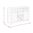 Picket House Furnishings Jasper Buffet Table & Sideboard