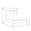 Picket House Furnishings Montauk Queen Panel Bed in Gray