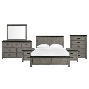 Picket House Furnishings Montauk Queen Panel 6PC Bedroom Set