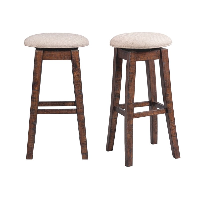 Picket House Furnishings Dex 30 Swivel Backless Bar Stool Set Image Is Loading Picket House Furnishings Dex 30 034 Swivel Backless