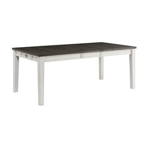 picket house furnishings jamison dining table with storage in white