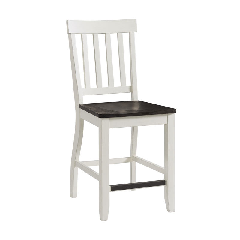 Picket House Jamison Two Tone 7 Piece Counter Height Dining Set in White