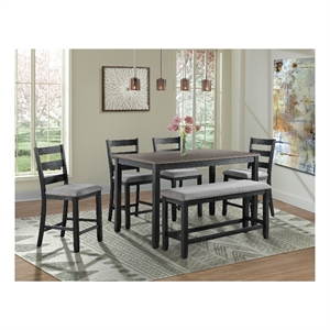 picket house furnishings kona counter height 6pc dining set