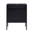 Picket House Furnishings Gemma Metal Nightstand with USB Port in Black