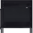 Picket House Furnishings Gemma Metal Nightstand with USB Port in Black