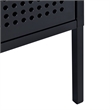 Picket House Furnishings Gemma Metal Nightstand with USB Port in Black
