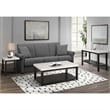 Picket House Furnishings Evie Marble Rectangle Coffee Table in White/Black