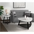 Picket House Furnishings Lena White Marble Top End Table