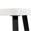Picket House Furnishings Lena White Marble Top End Table